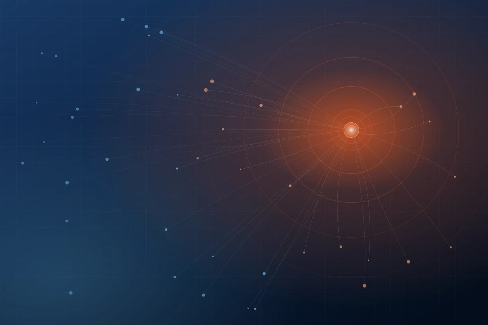 A network of signals converging on a single point, evoking connection and getting in touch